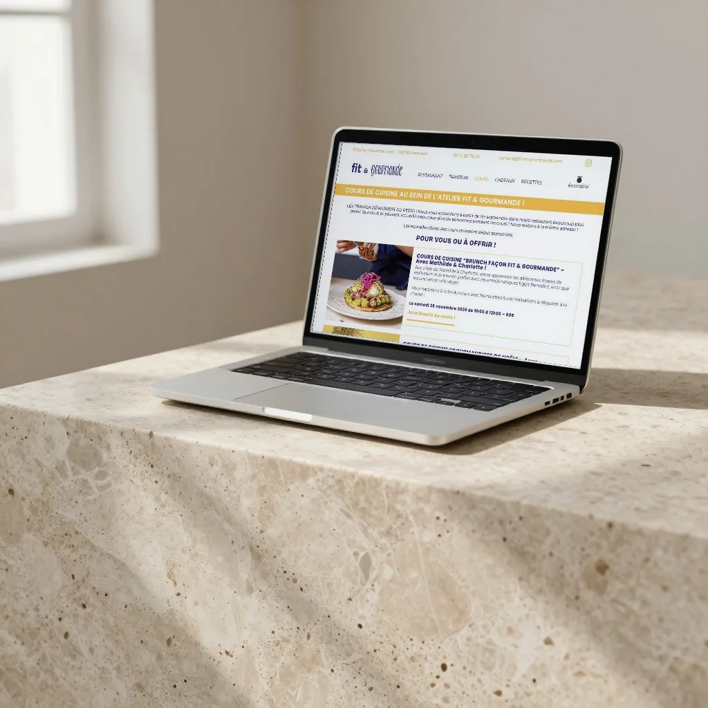 Restaurant & traiteur végétarien, le site sur portable