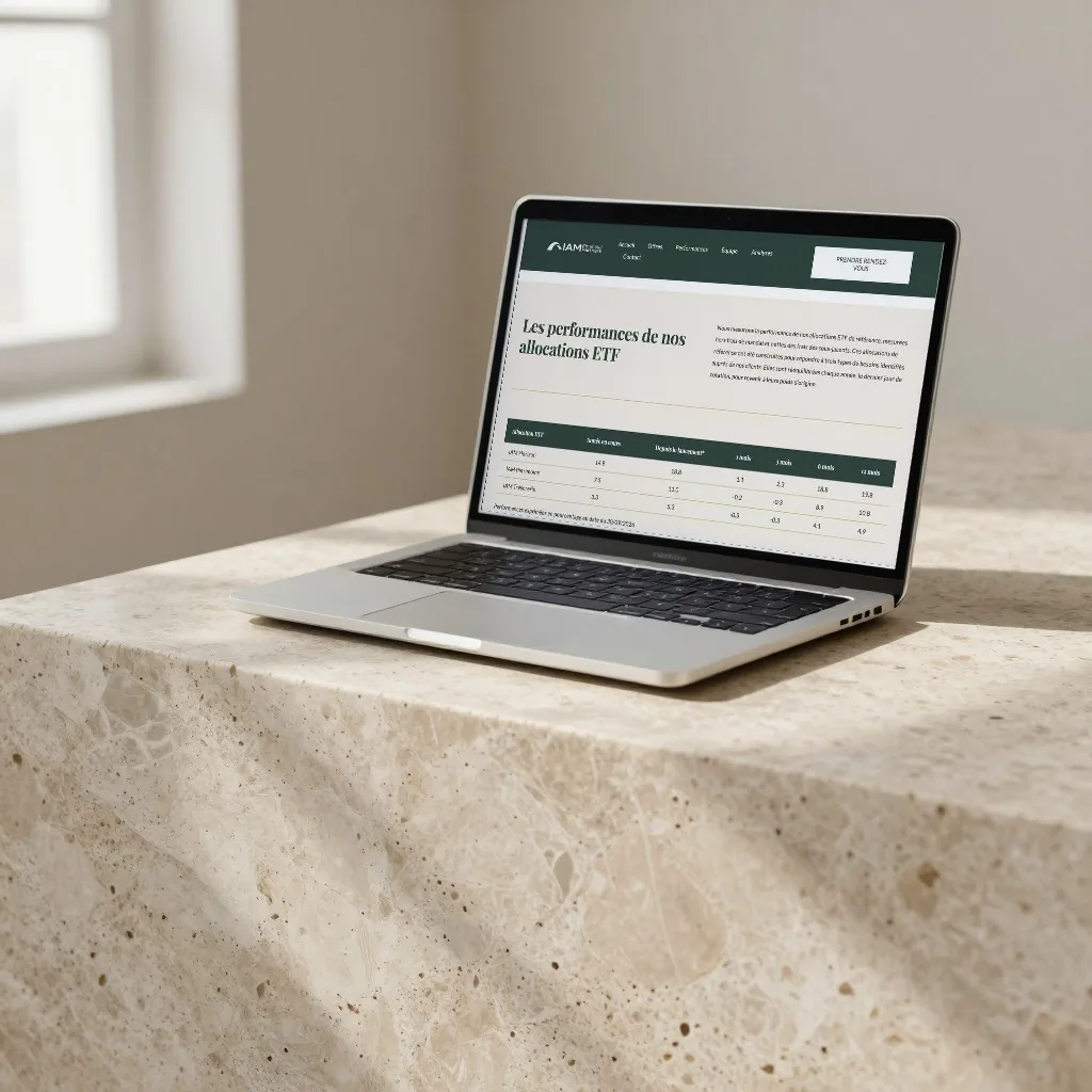 Investissement financier, le site sur portable