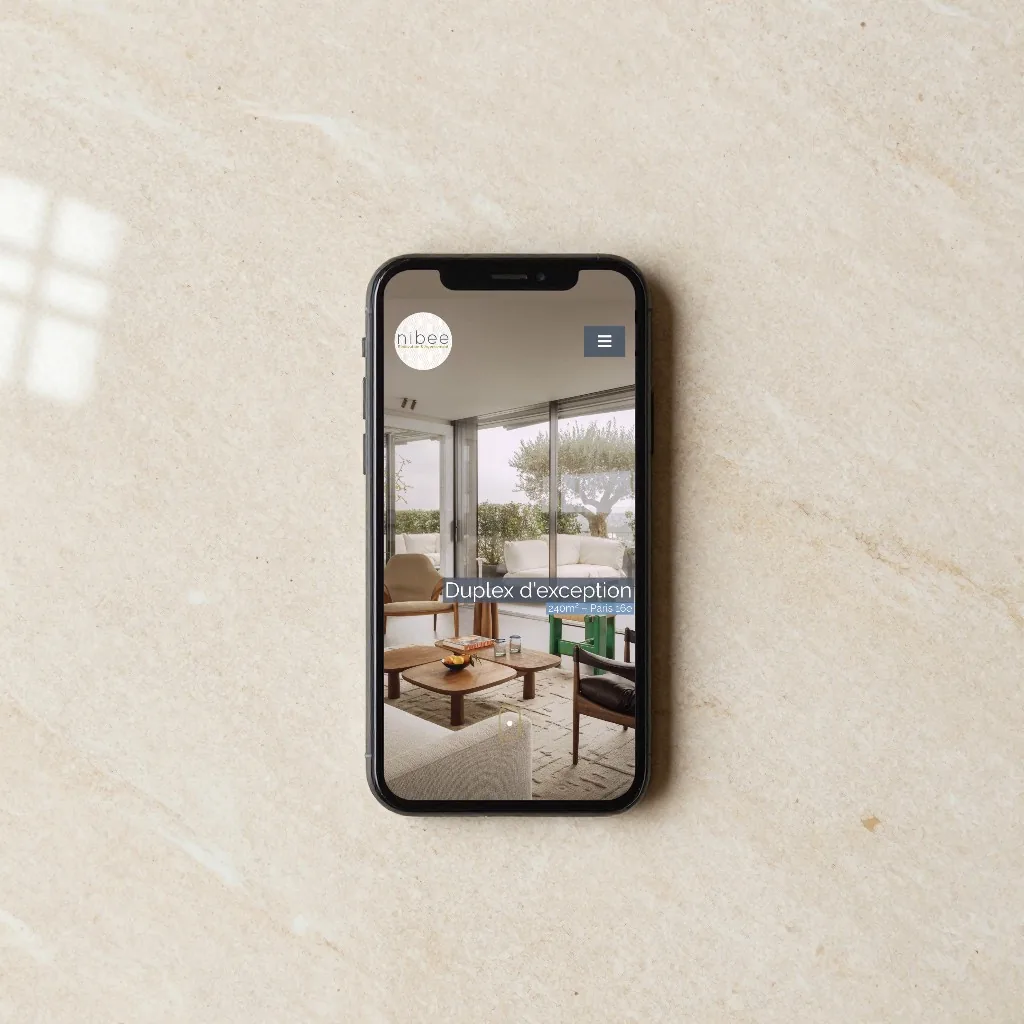 Rénovation, le site sur mobile