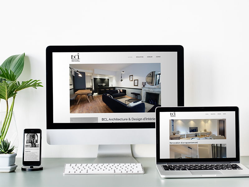Création d'un site internet pour un cabinet d'architecture et design d'intérieur